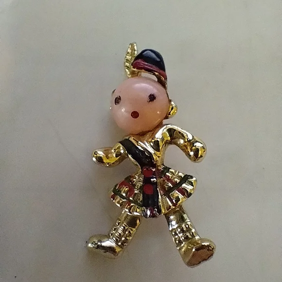 Two Travel Brooches, The Netherlands & Scotland, Gold and Silver - Picture 2 of 5